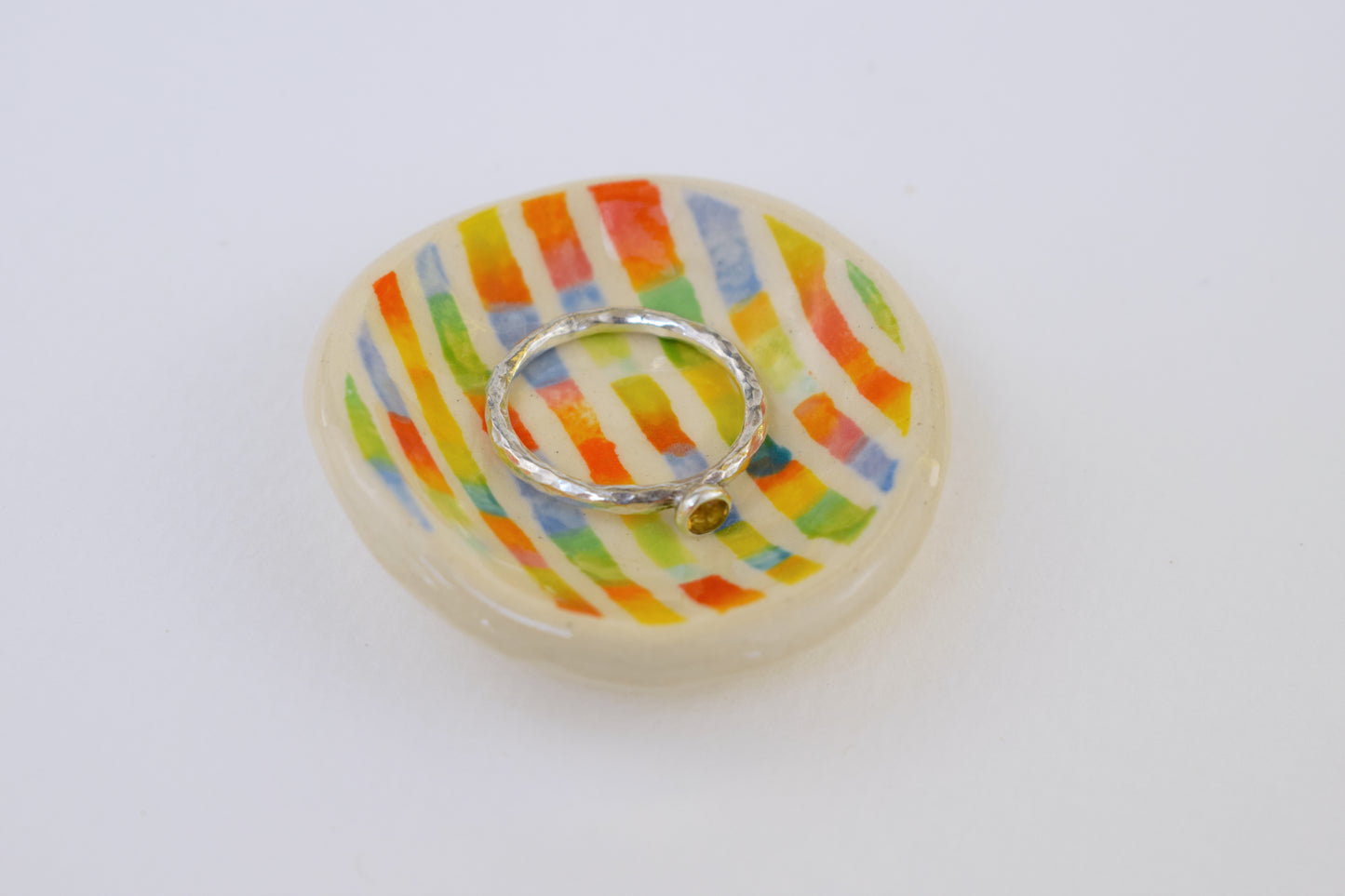 Rainbow Ribbon Mini Trinket Dish