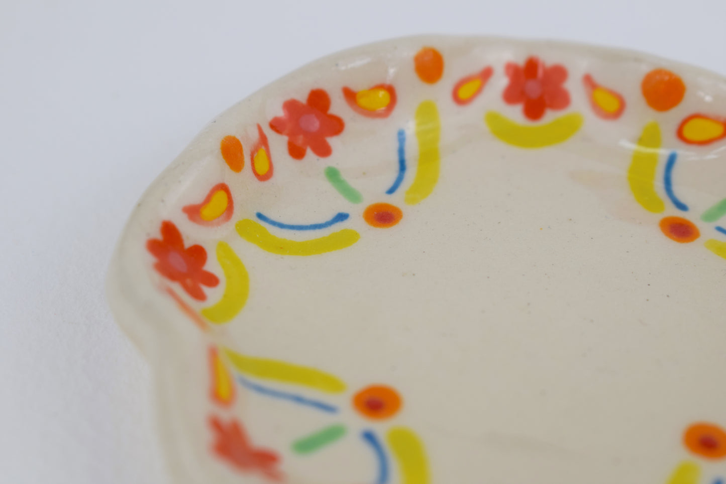 Red flower Ring Dish