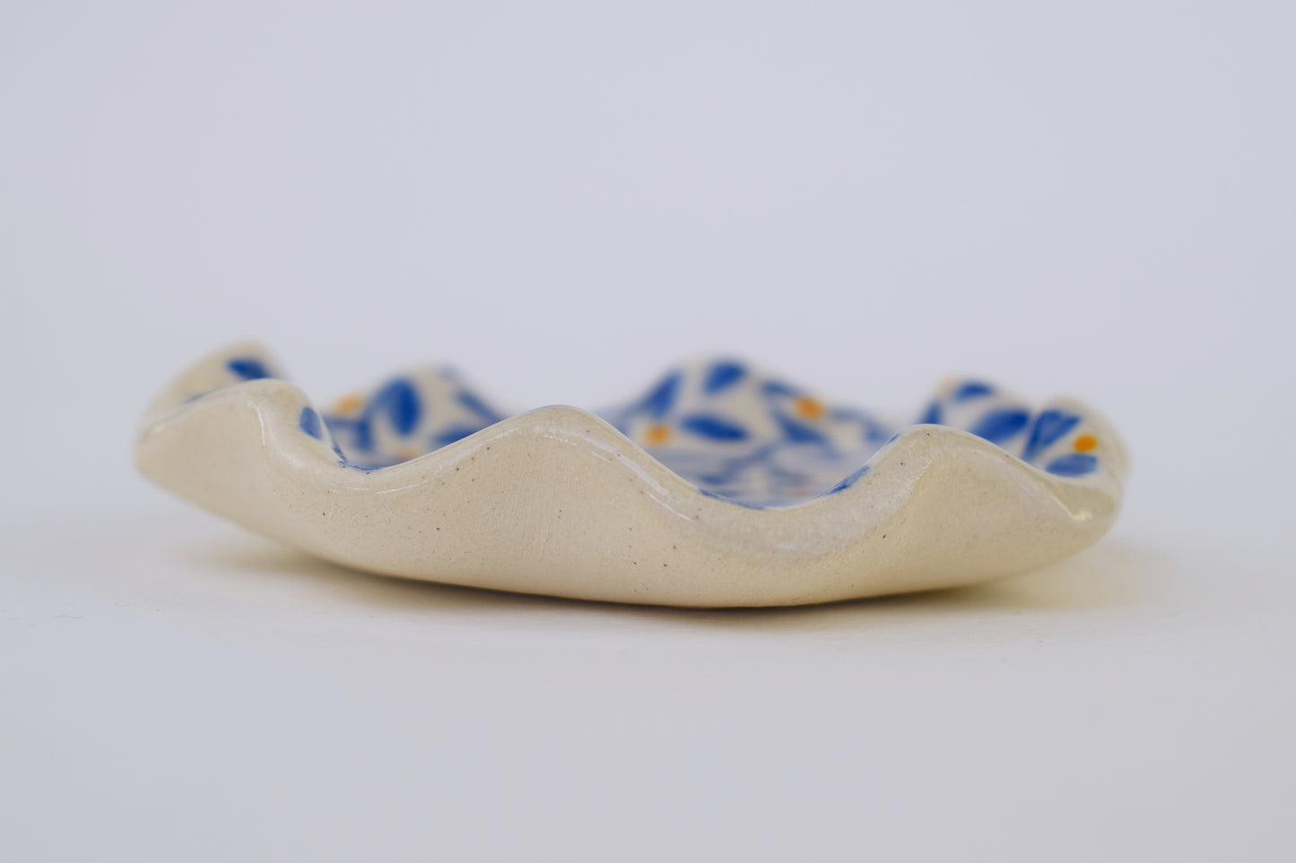 Blue Leaf Trinket Dish