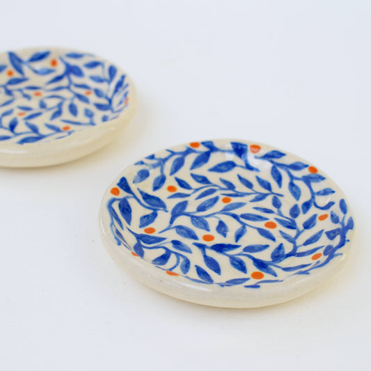 Blue LeaF Trinket Dish