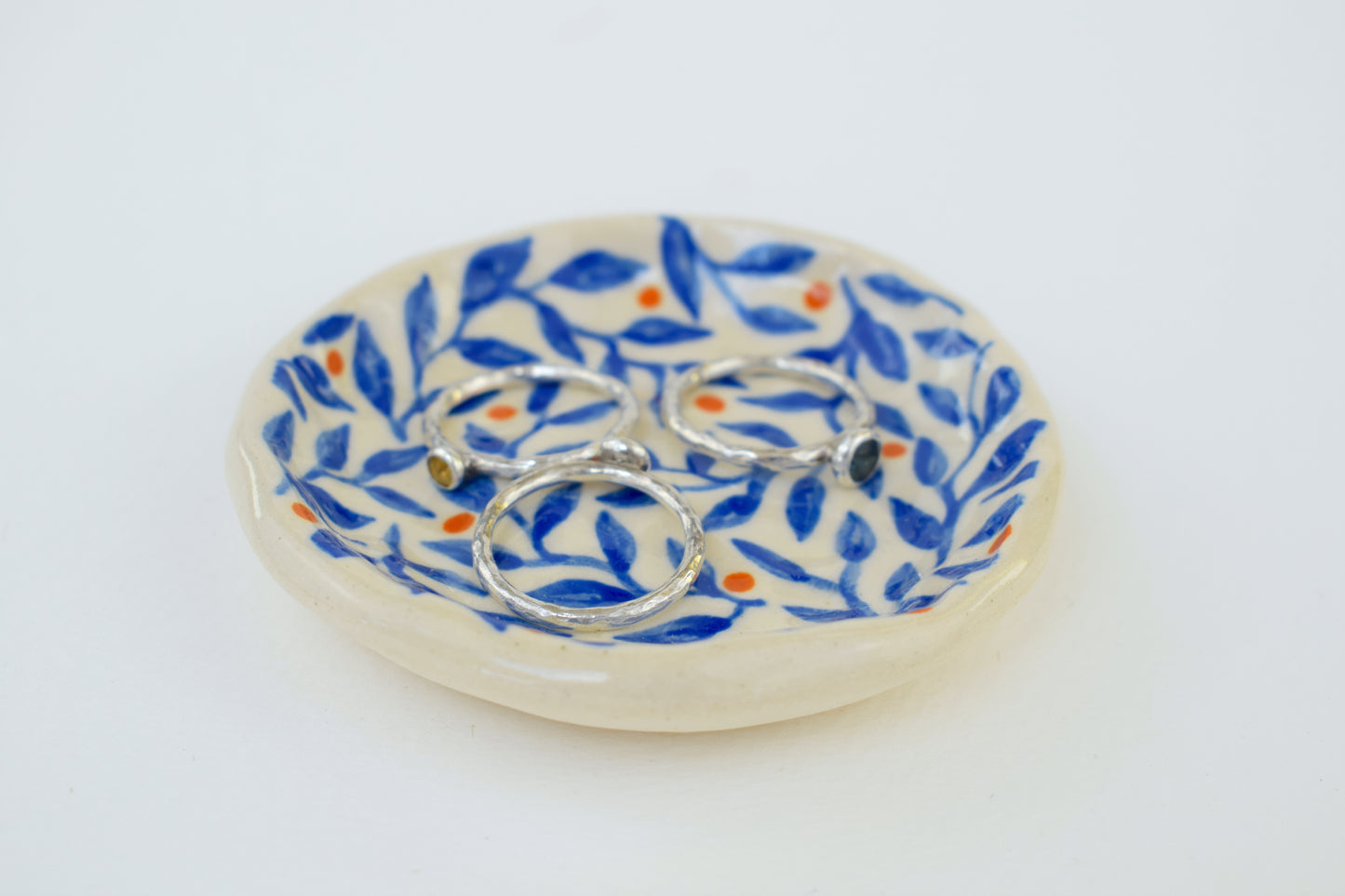 Blue LeaF Trinket Dish