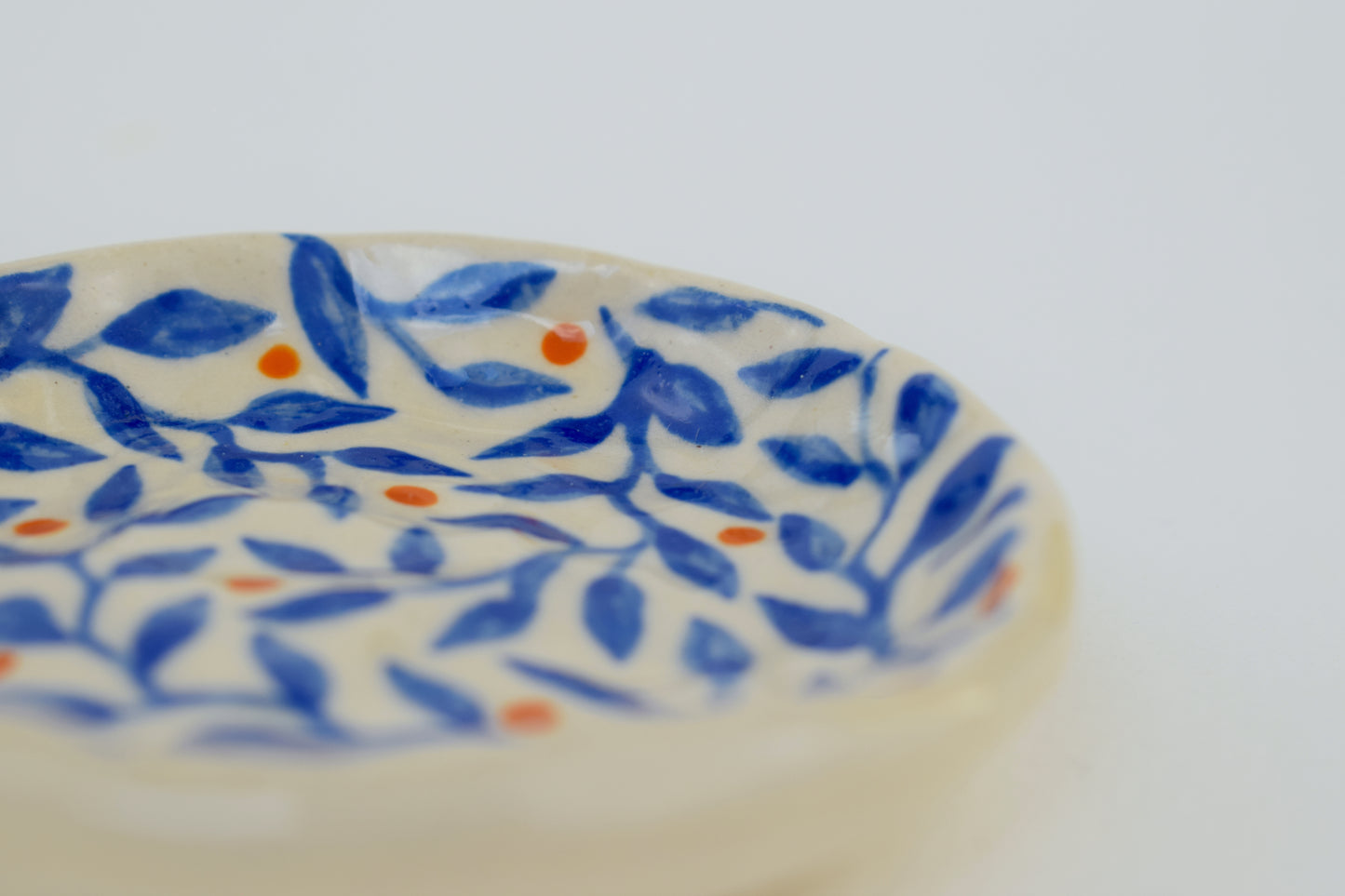 Blue LeaF Trinket Dish