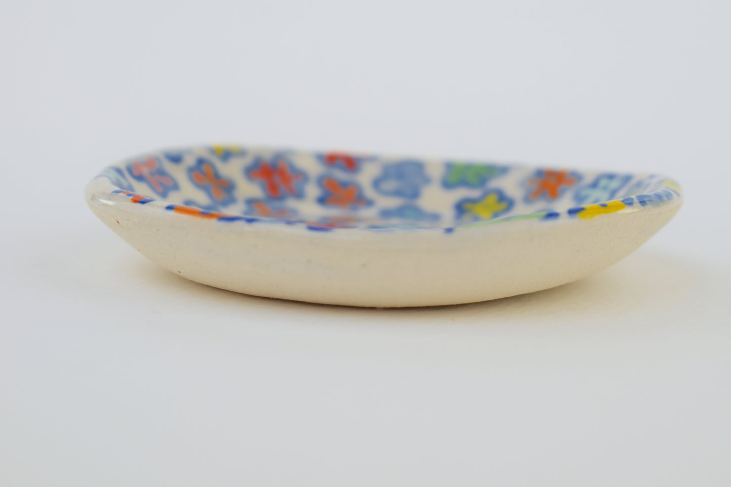 Blue Floral Trinket Dish