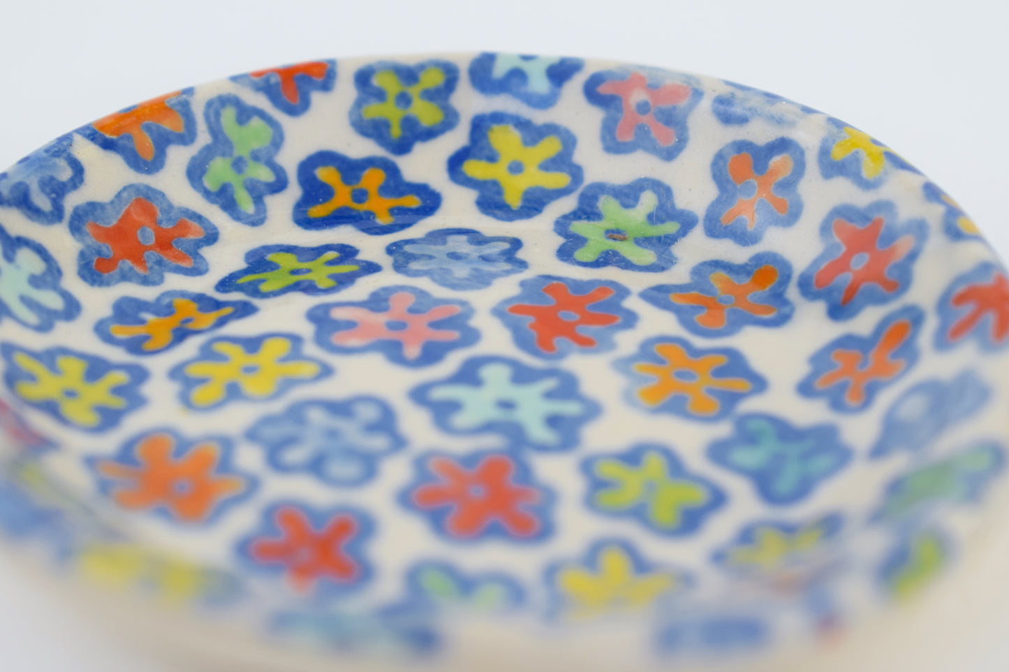 Blue Floral Trinket Dish