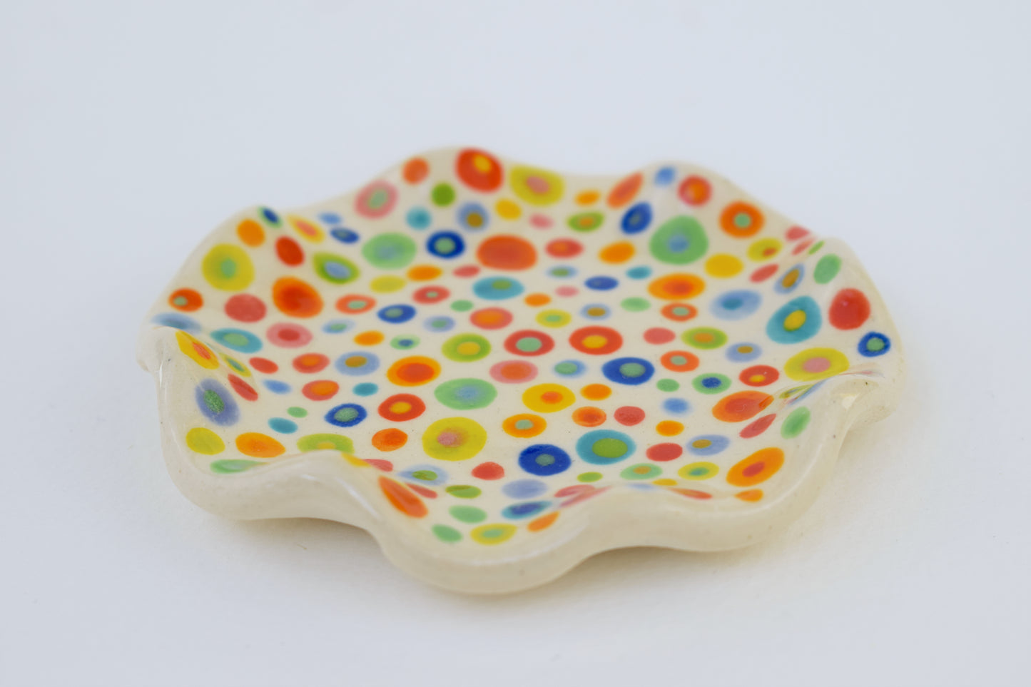 Multicoloured Spot Trinket Dish