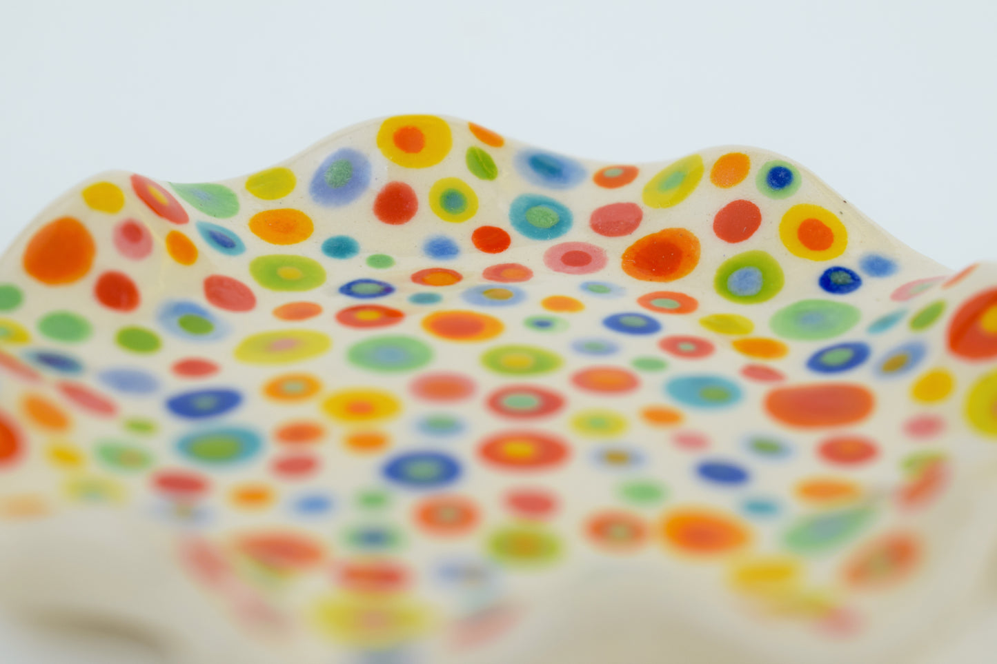 Multicoloured Spot Trinket Dish