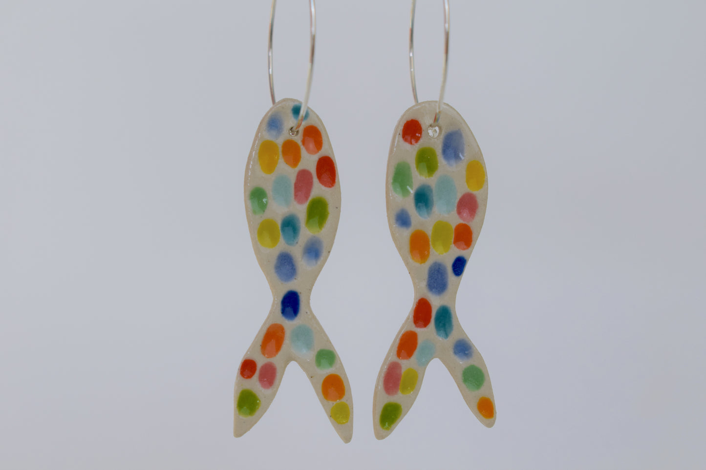 Carved Fish Earrings