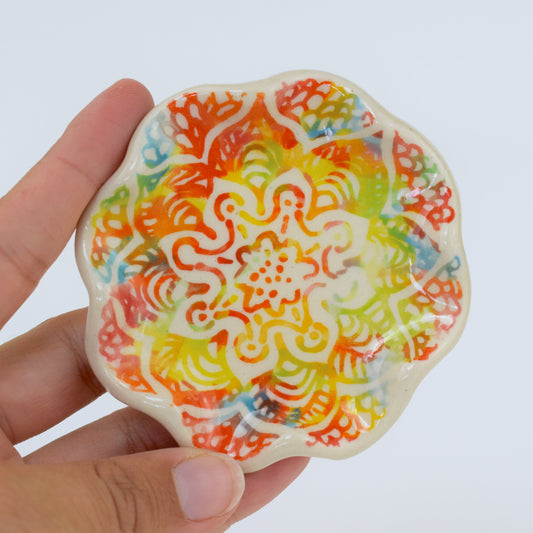Abstract Batik Trinket Dish