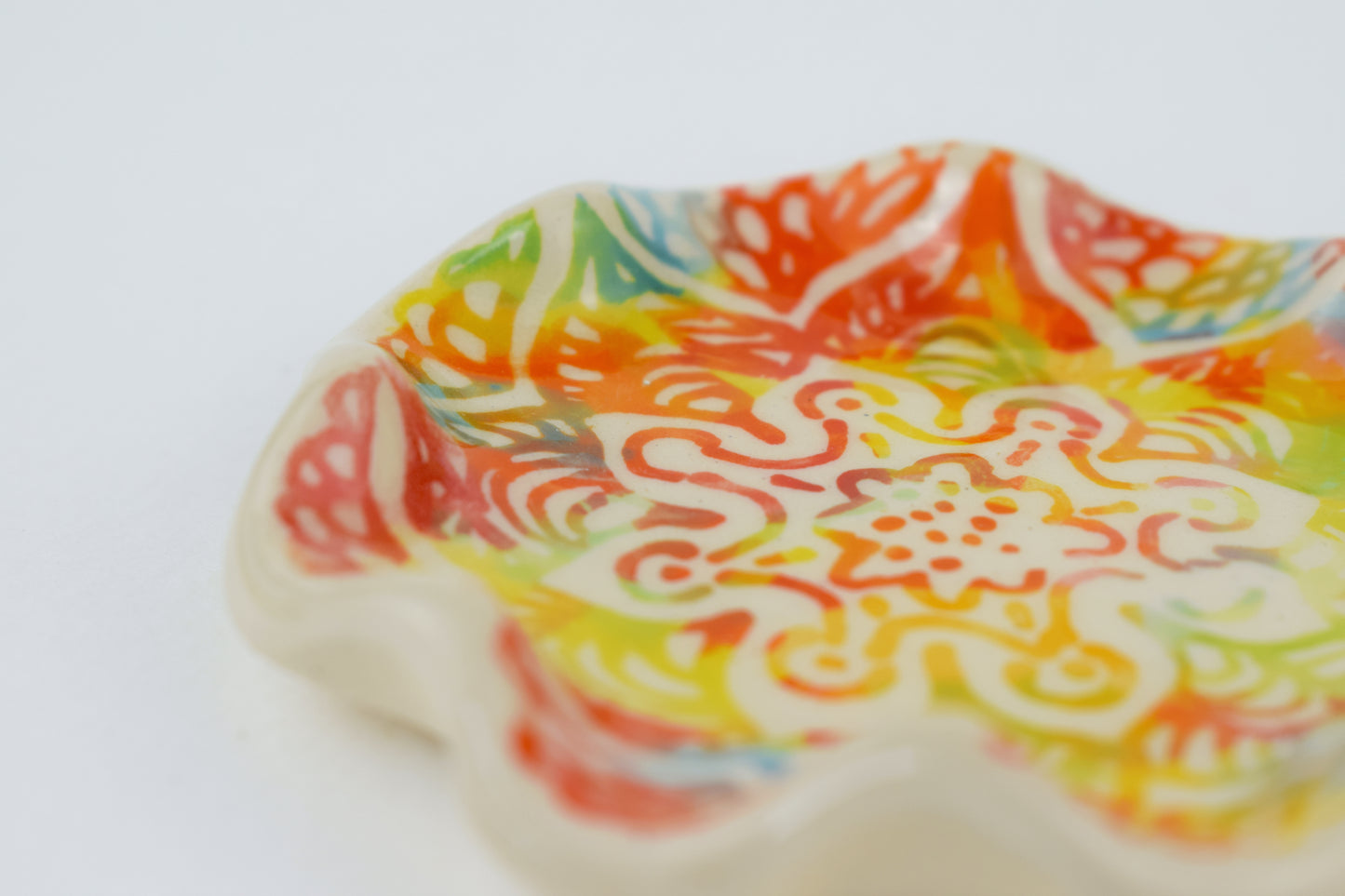 Abstract Batik Trinket Dish