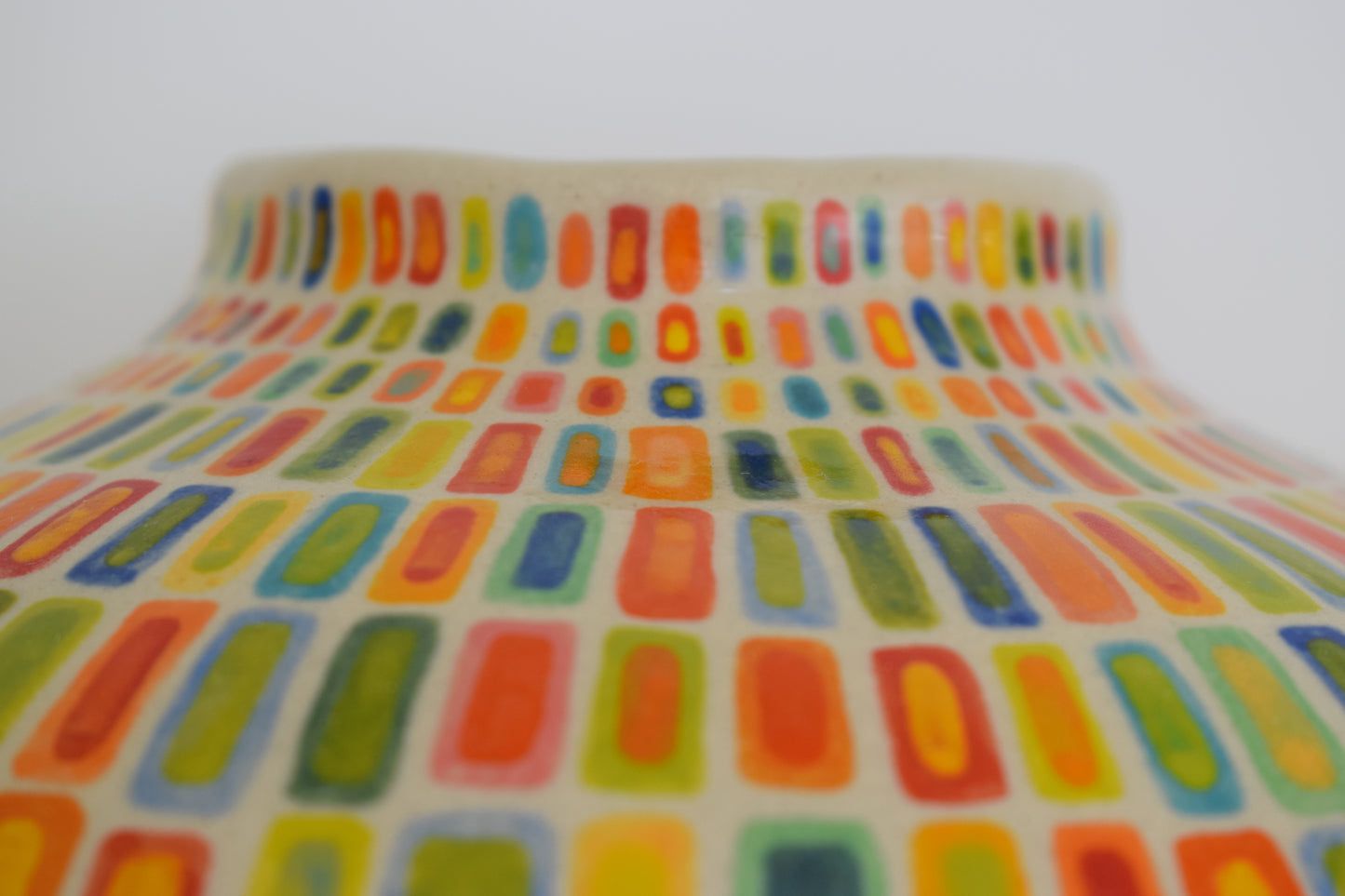 Multicoloured Geometric Vase