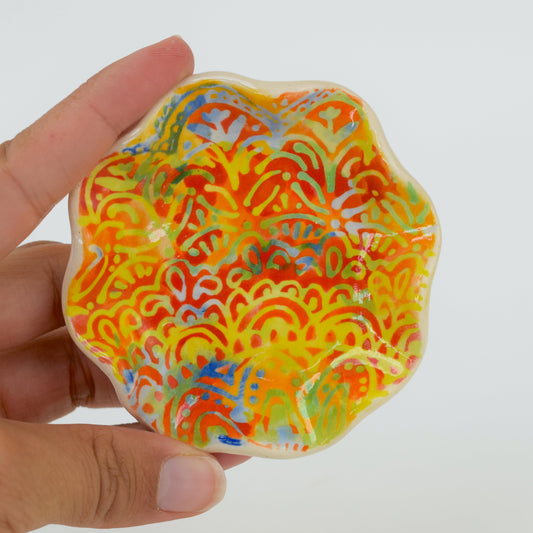 Batik Abstract Trinket Dish