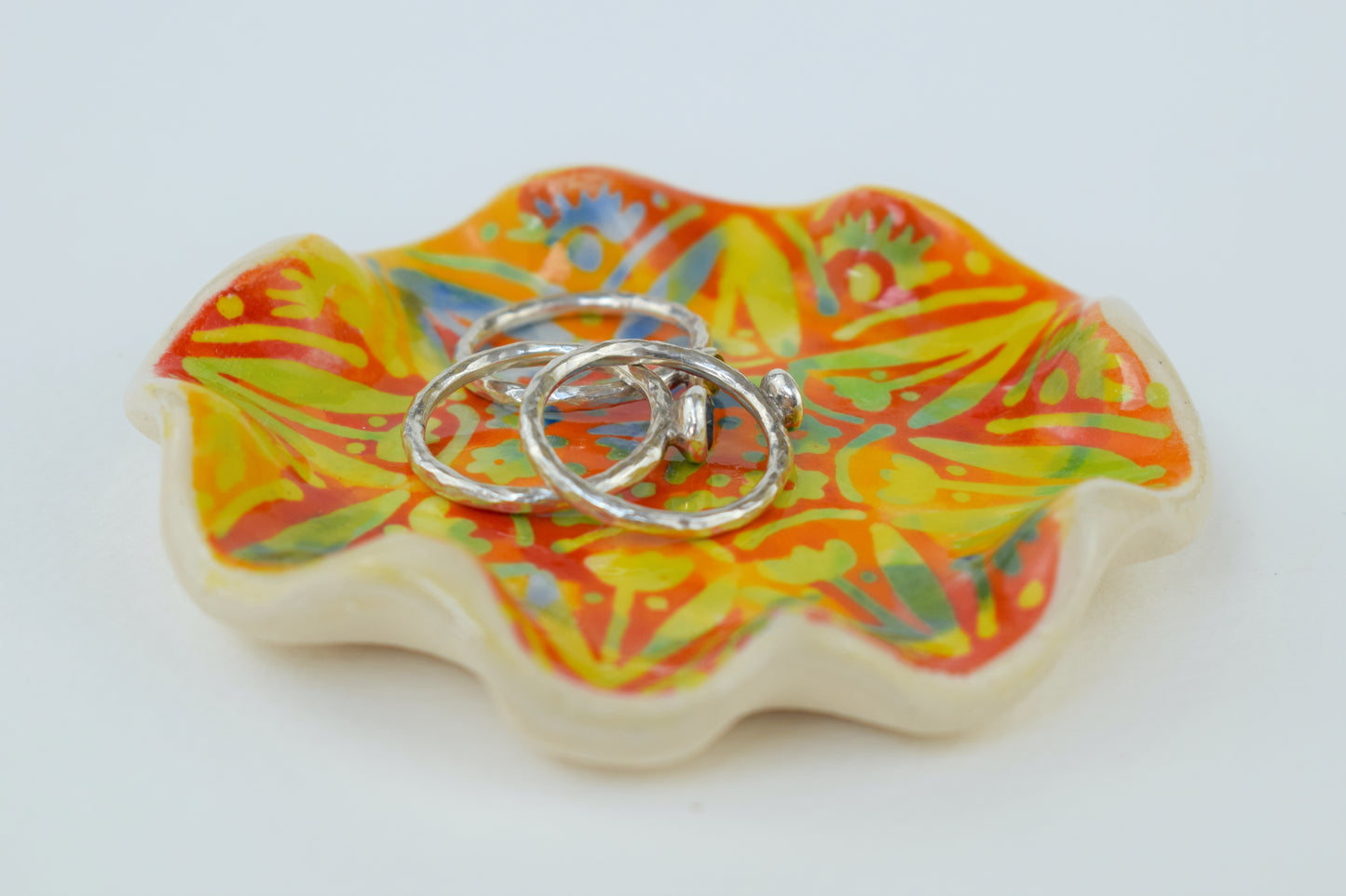 Batik Floral Harmony Trinket Dish