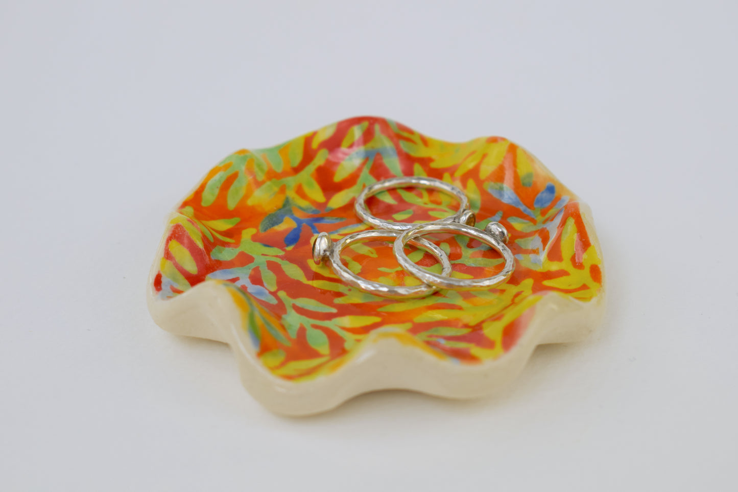 Batik Leaf Trinket Dish