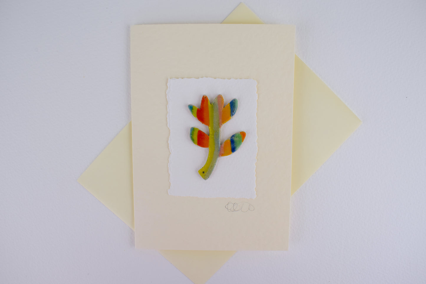 Rainbow Flower Greeting Gard (3 for £20)