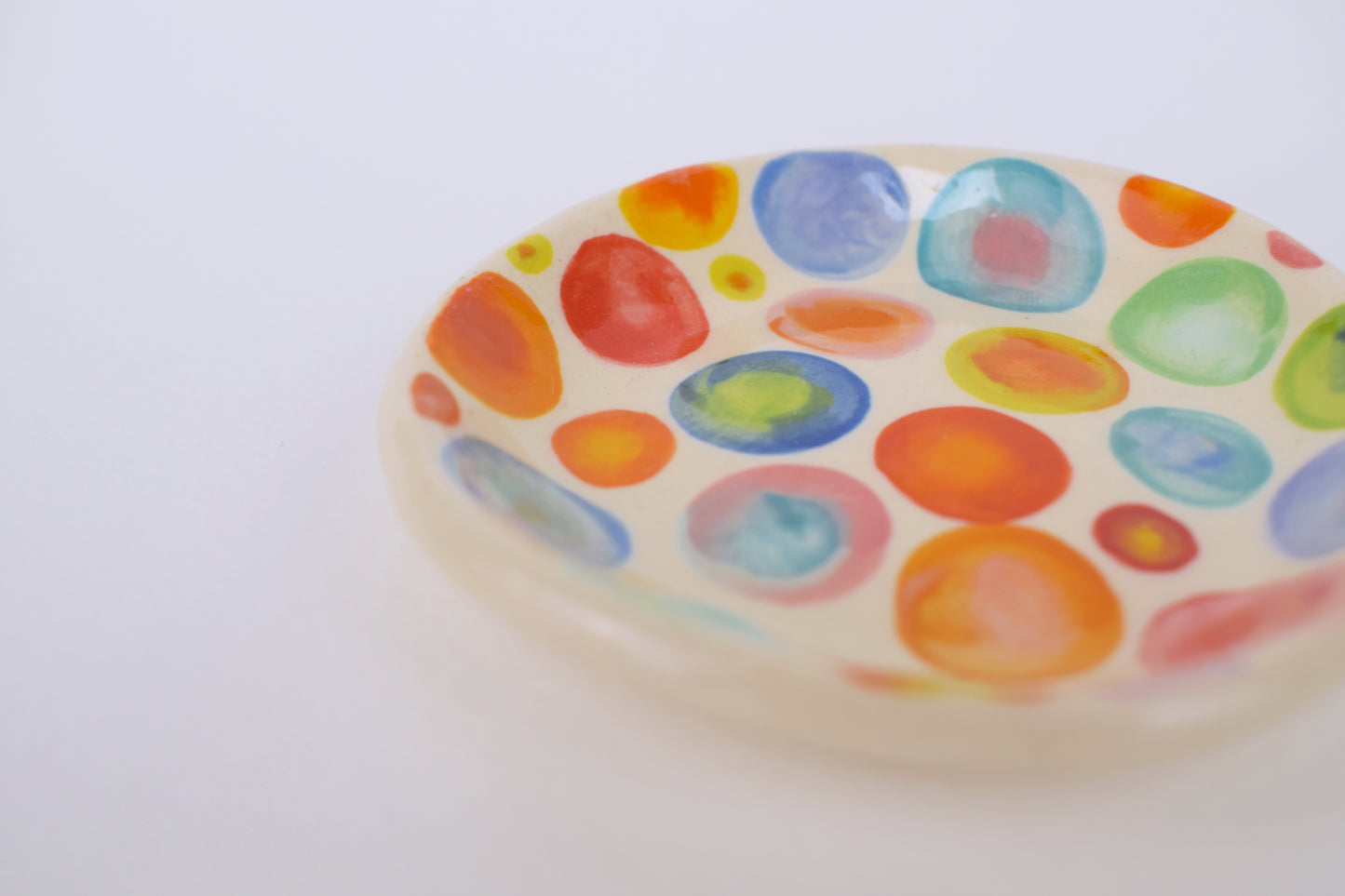 Multicoloured Spot Trinket Dish