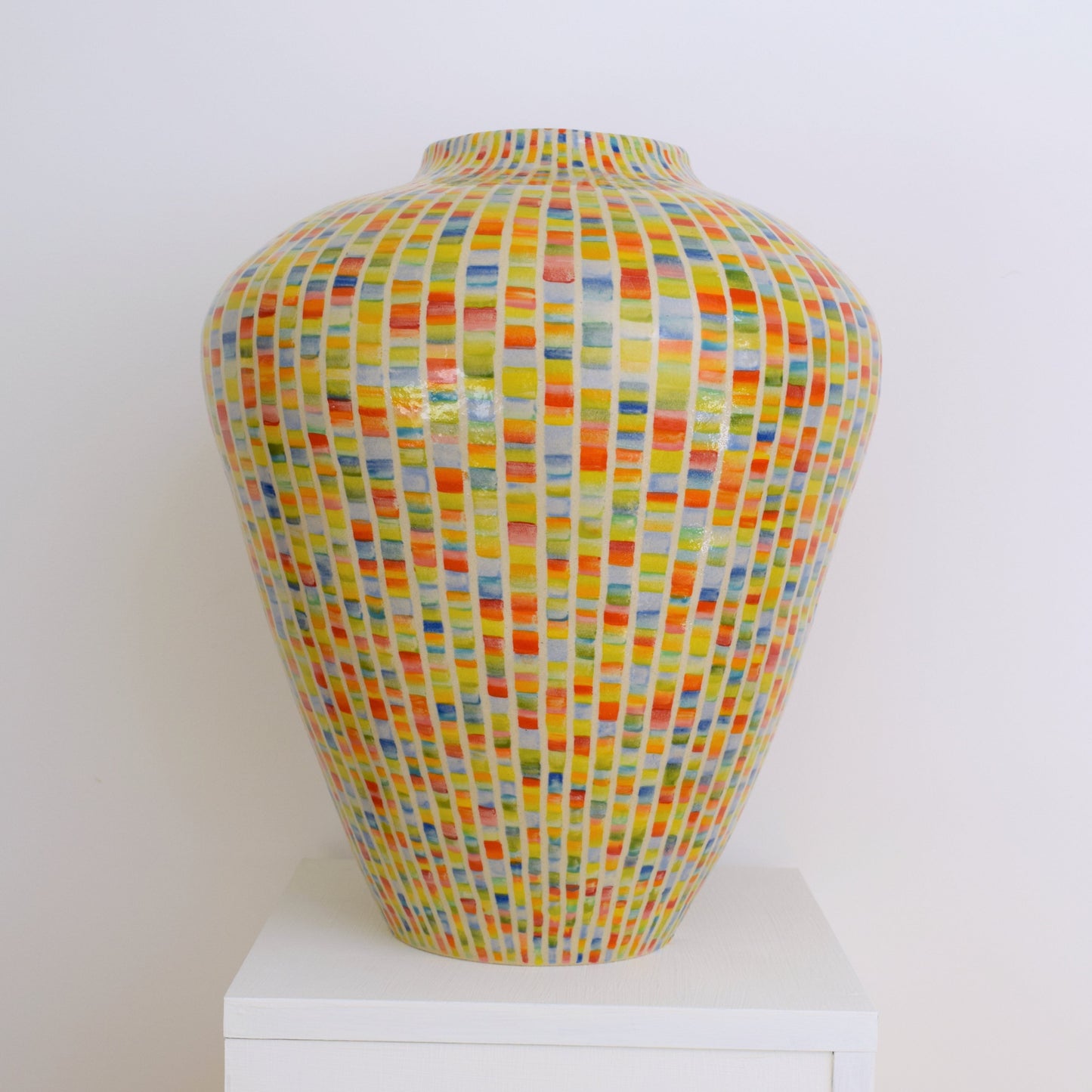 Stripe Multicoloured Vase