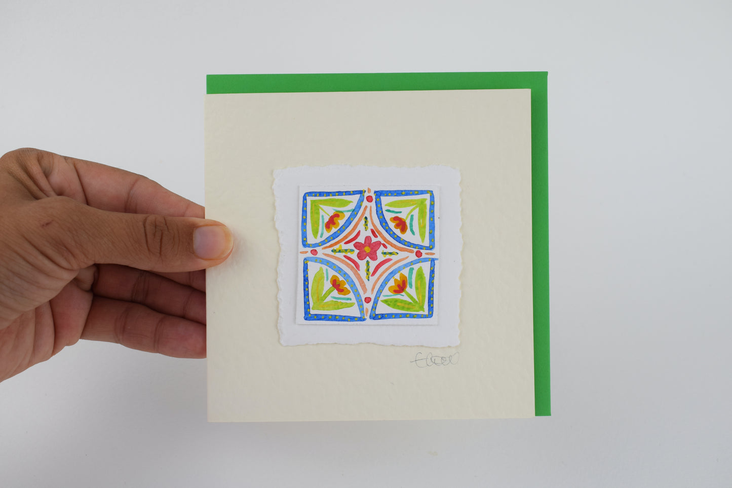 Abstract Tile Greeting Card (3 for £20)