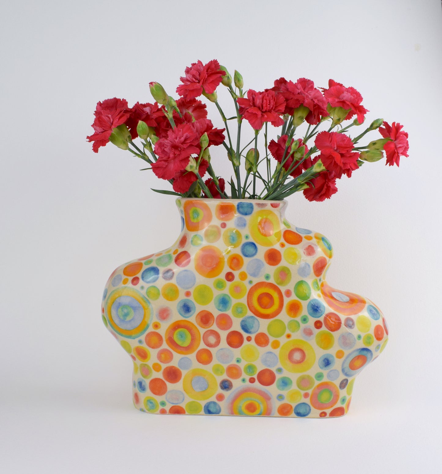 Multicoloured Spot Blob Vase