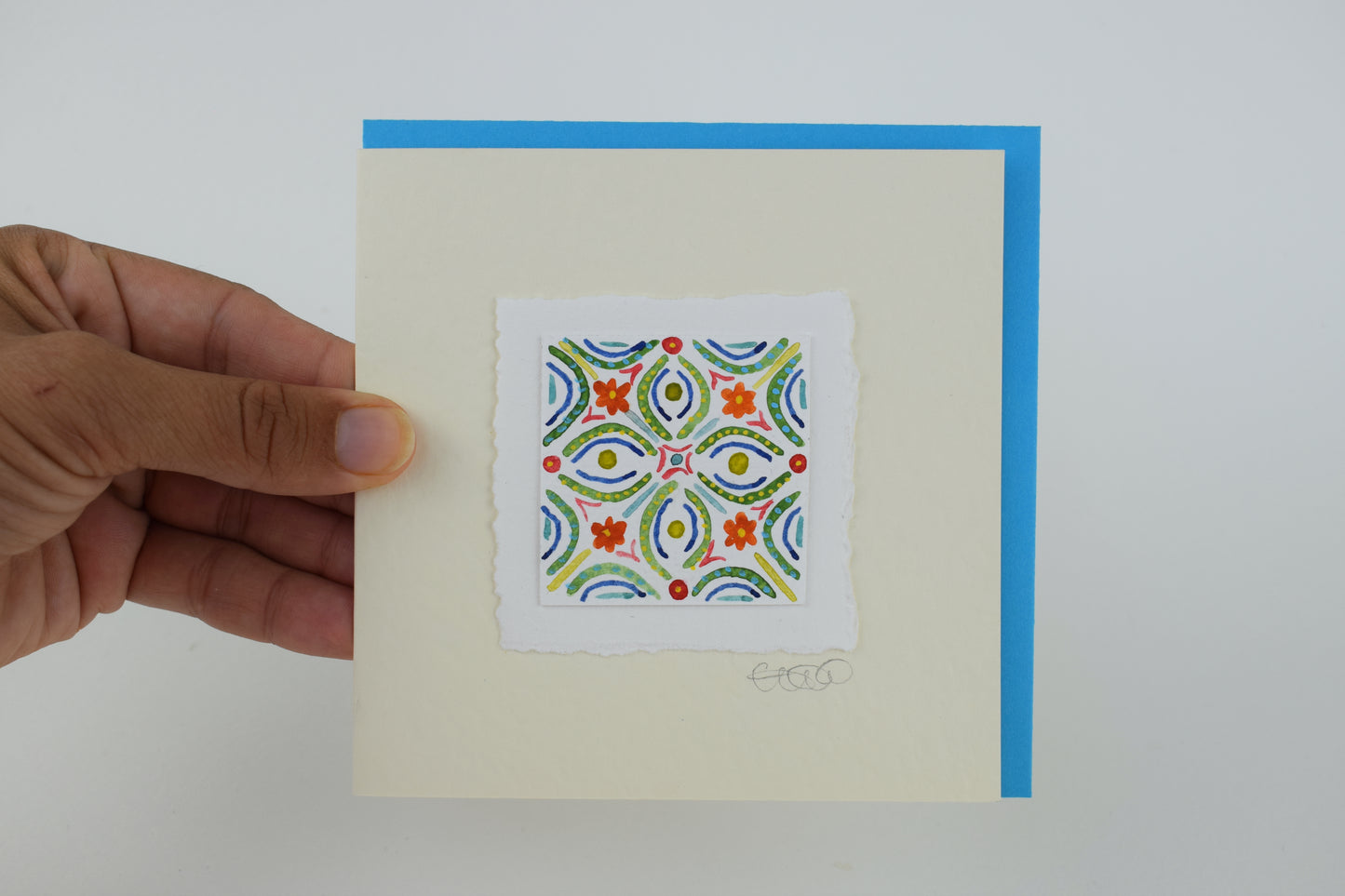Abstract Tile Greeting Card (3 for £20)