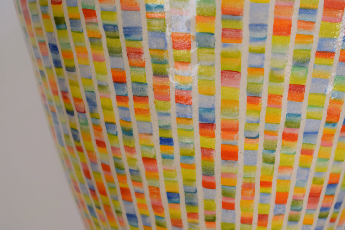 Stripe Multicoloured Vase