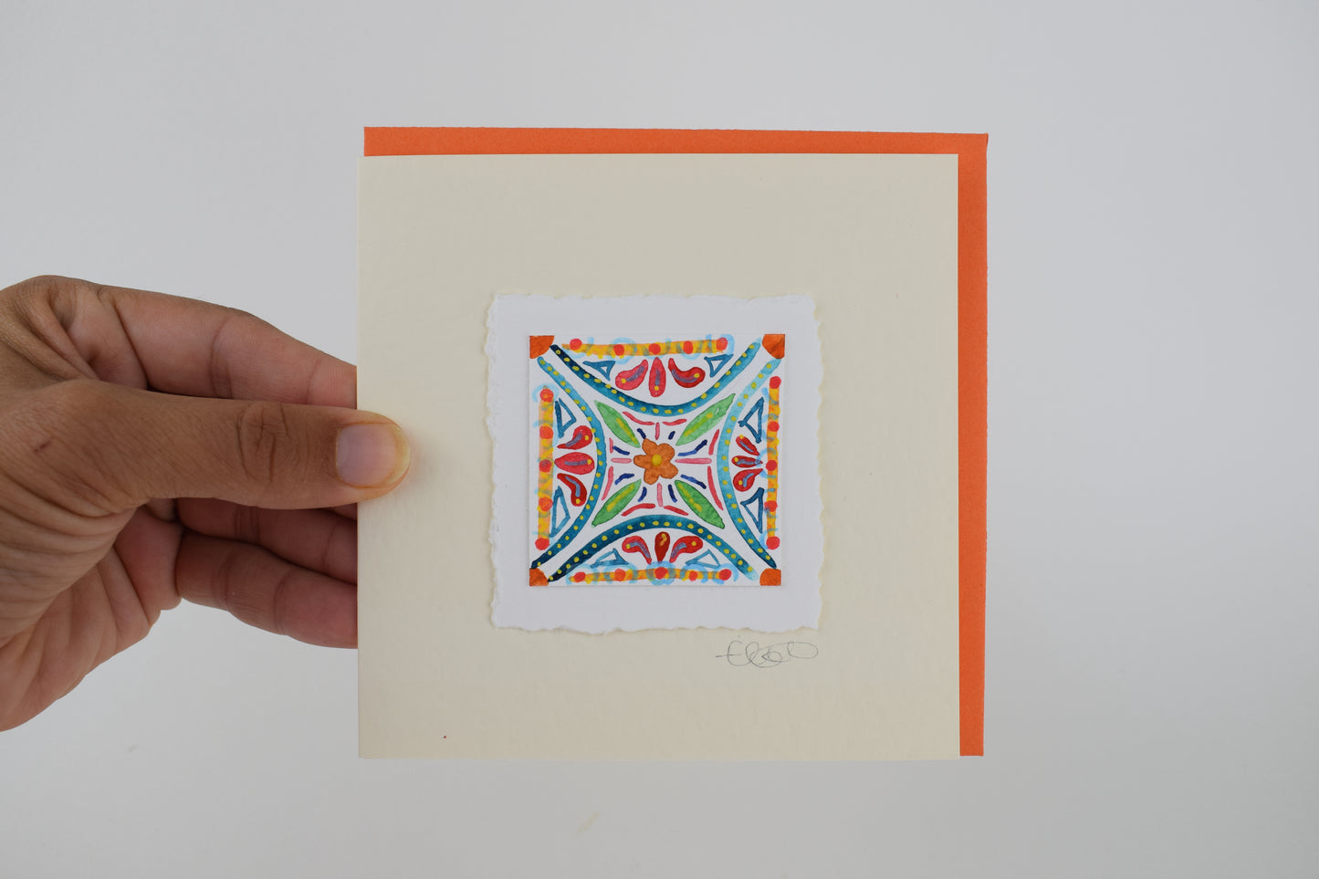 Abstract Tile Greeting Card (3 for £20)