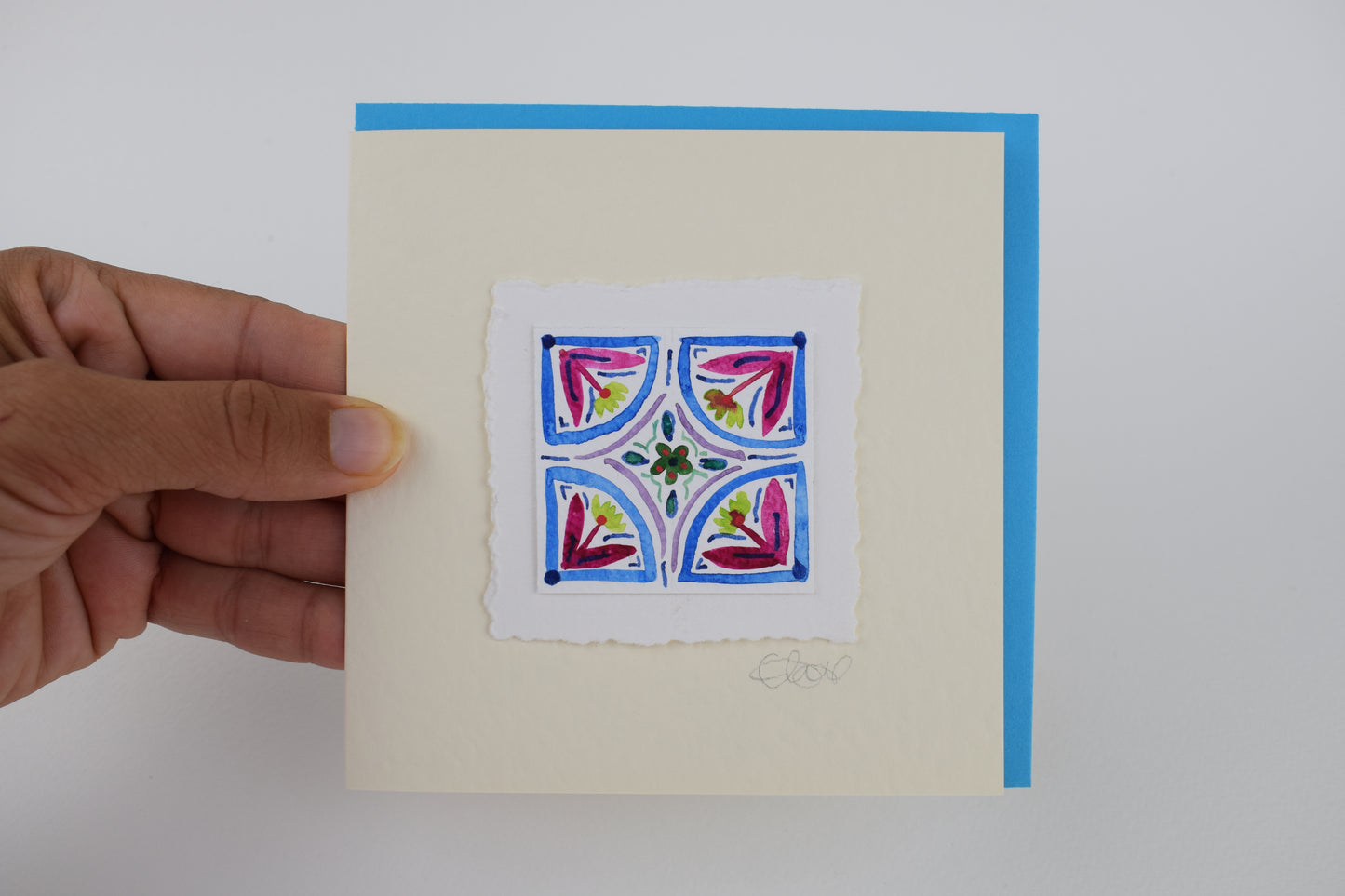 Abstract Tile Greeting Card (3 for £20)