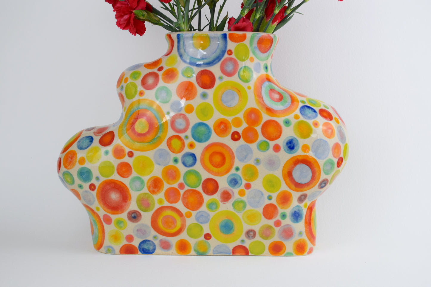 Multicoloured Spot Blob Vase