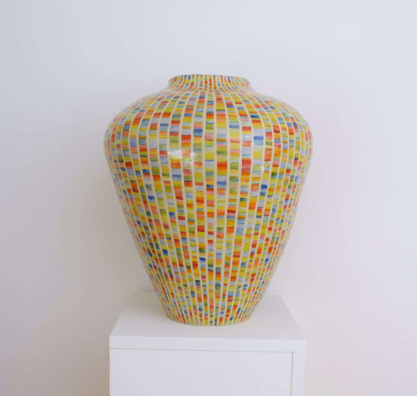 Stripe Multicoloured Vase