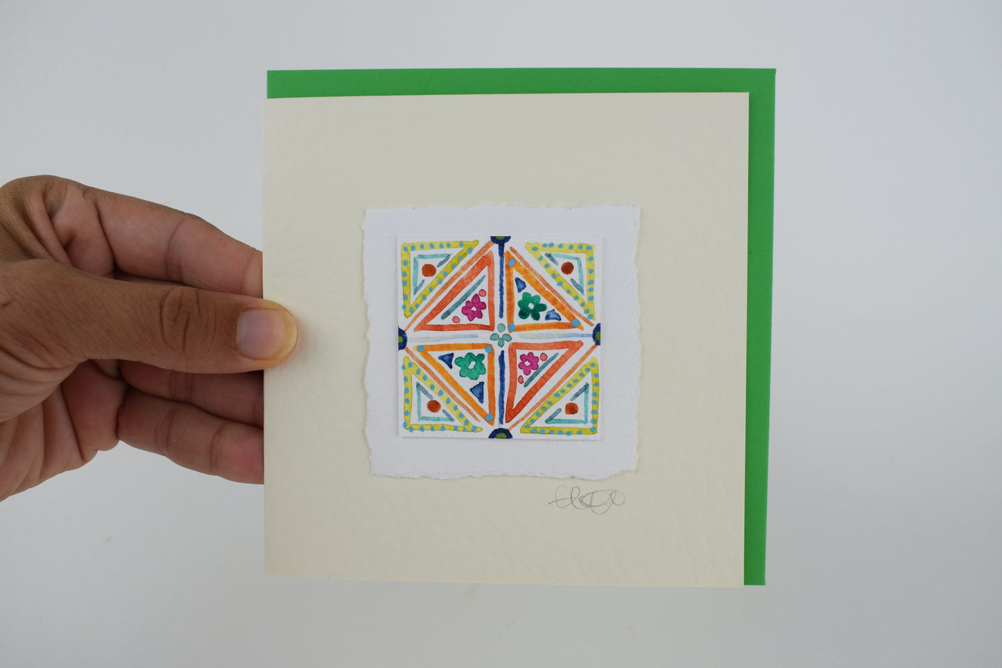 Abstract Tile Greeting Card (3 for £20)