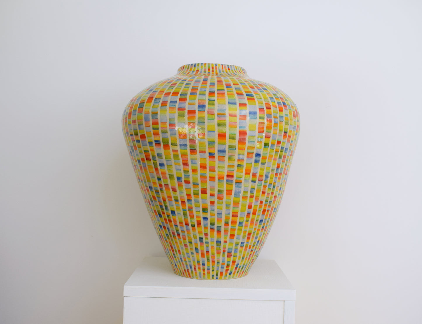 Stripe Multicoloured Vase