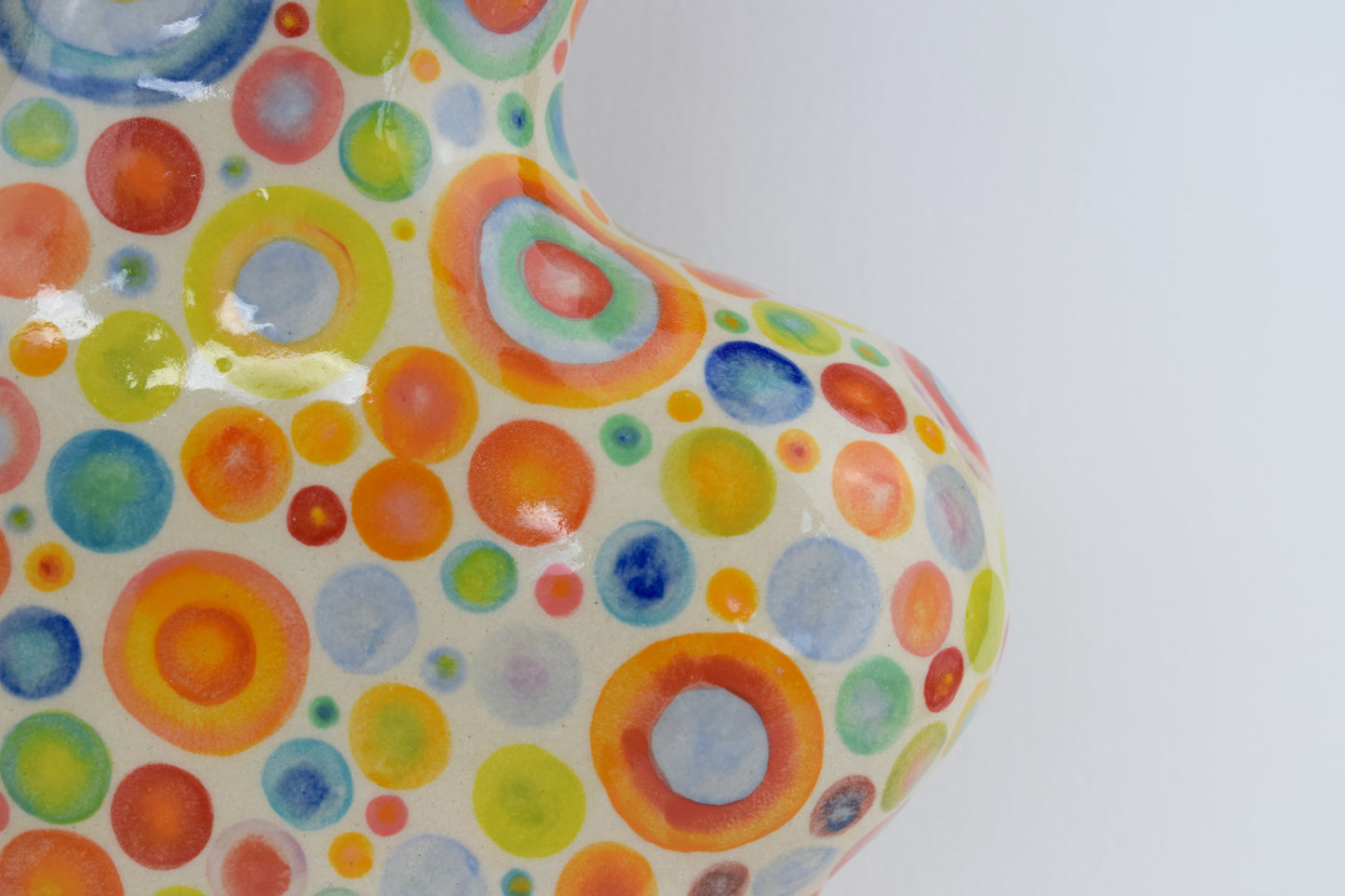Multicoloured Spot Blob Vase