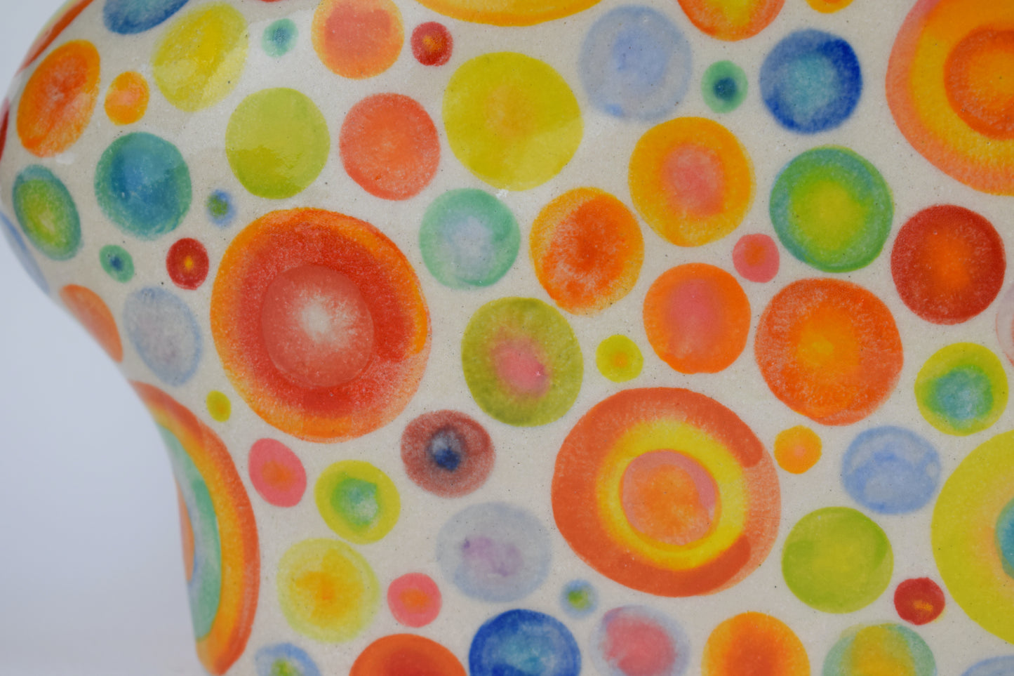 Multicoloured Spot Blob Vase