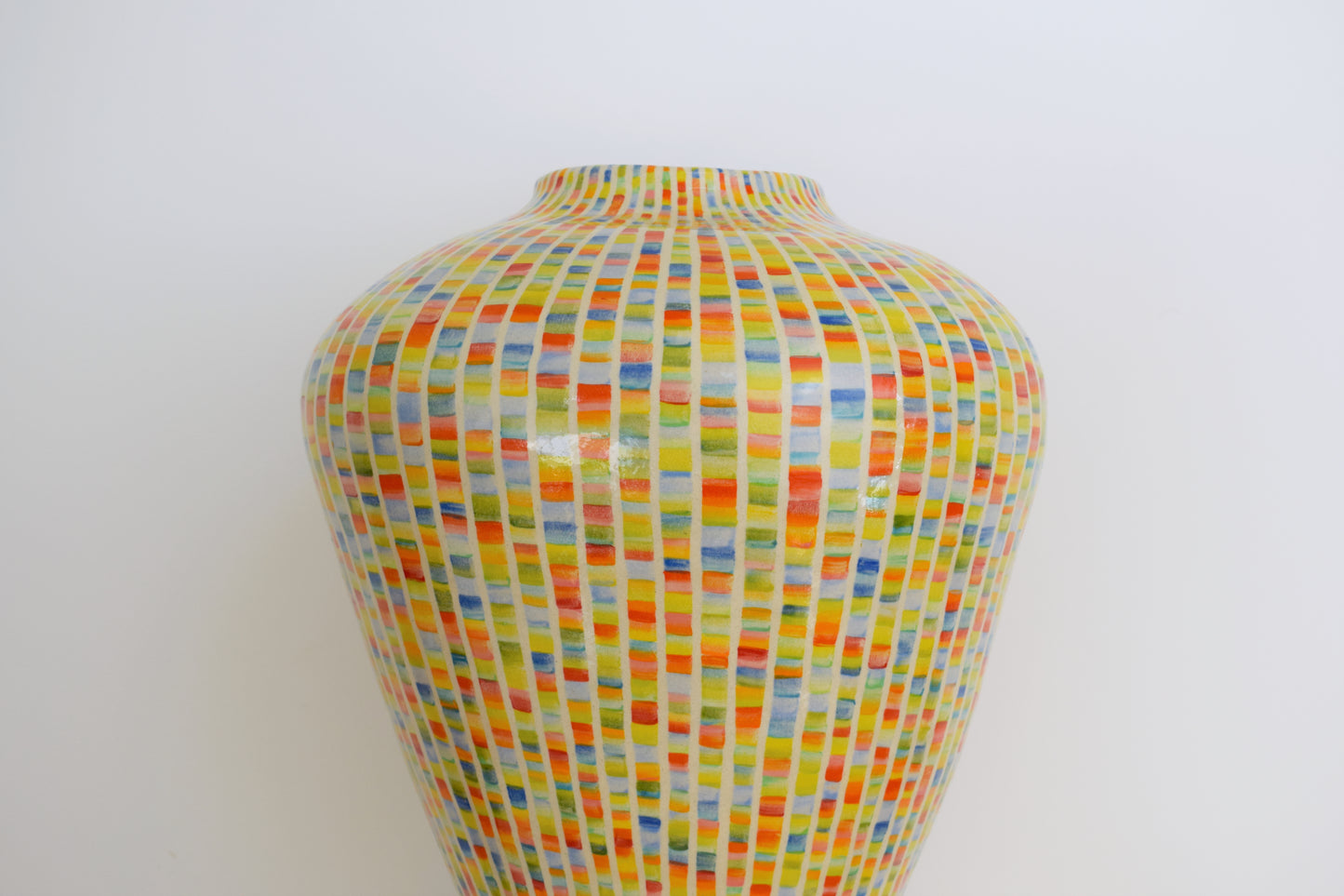 Stripe Multicoloured Vase
