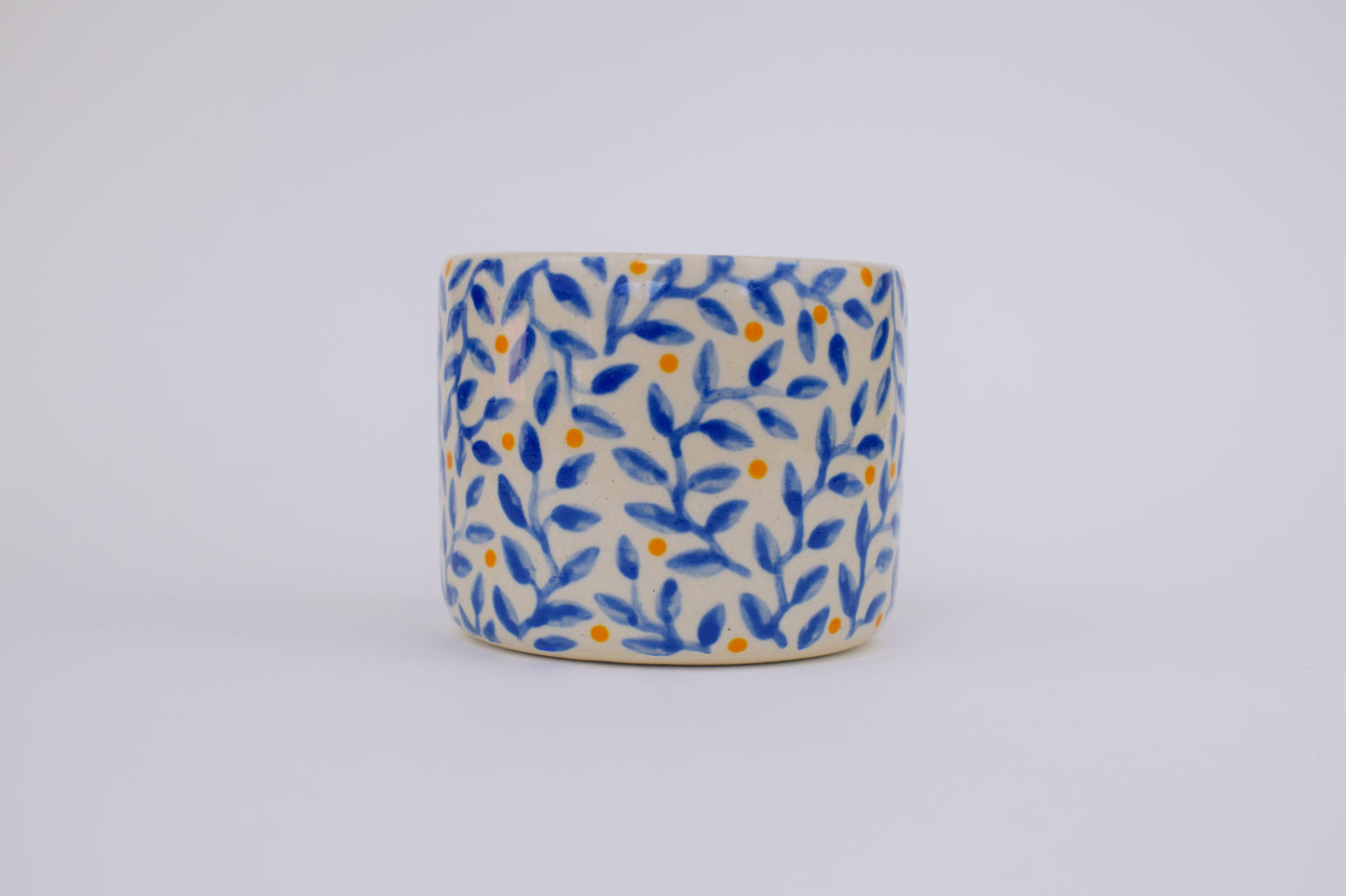 Blue Leaf Tea Light Holder