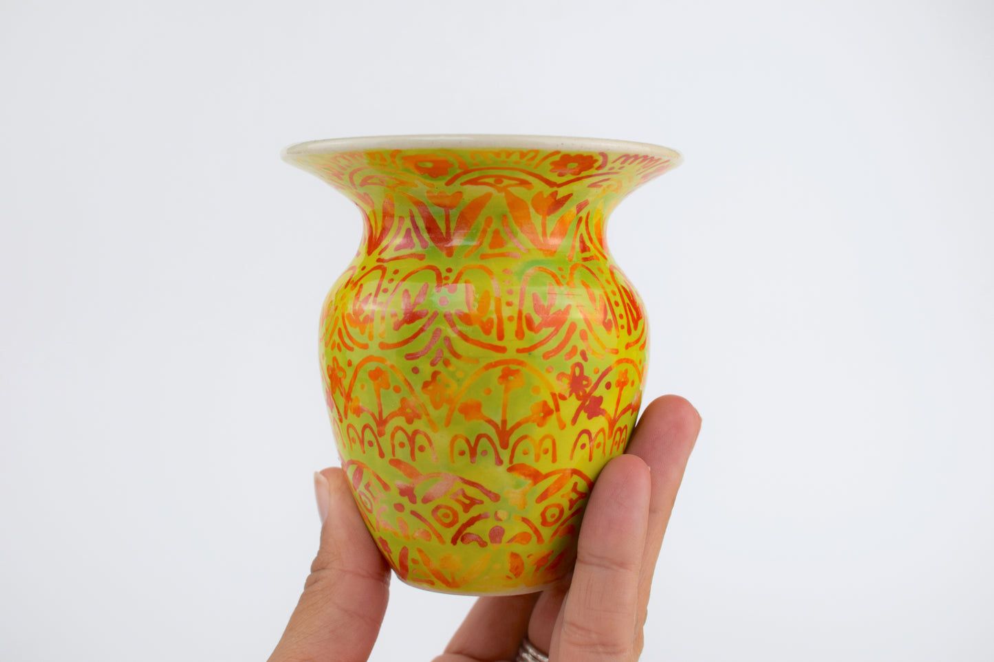 Batik Bloom Mini Vase