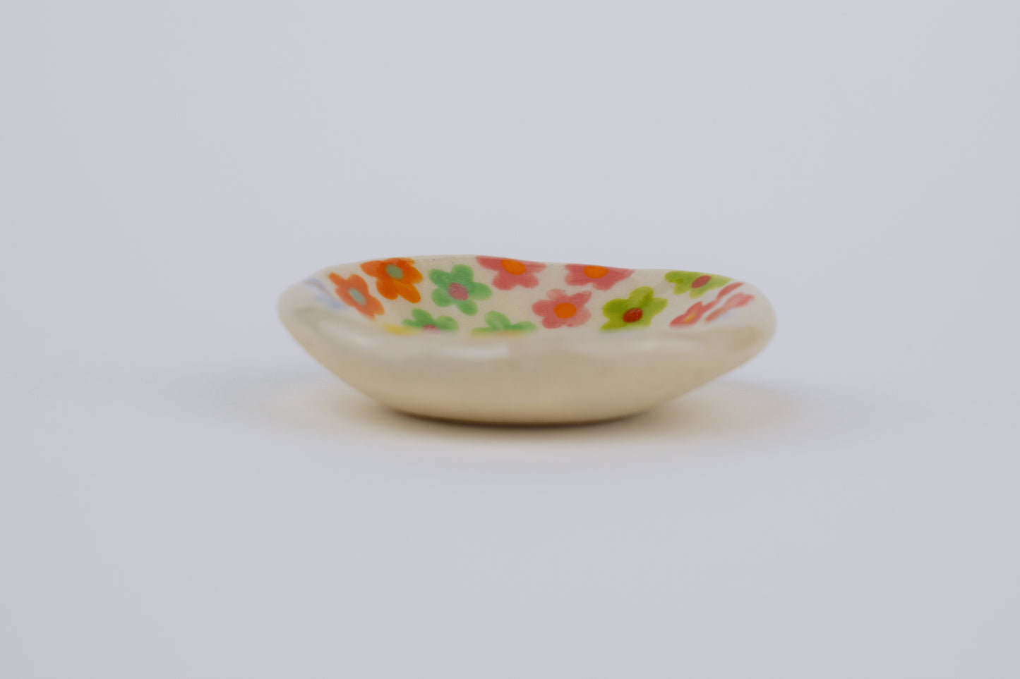 Multicoloured Floral Mini Trinket Dish