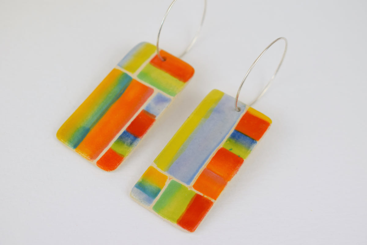 Rainbow Stripe Earrings