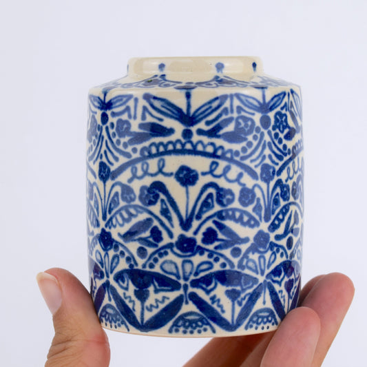 Indigo Bloom Vase