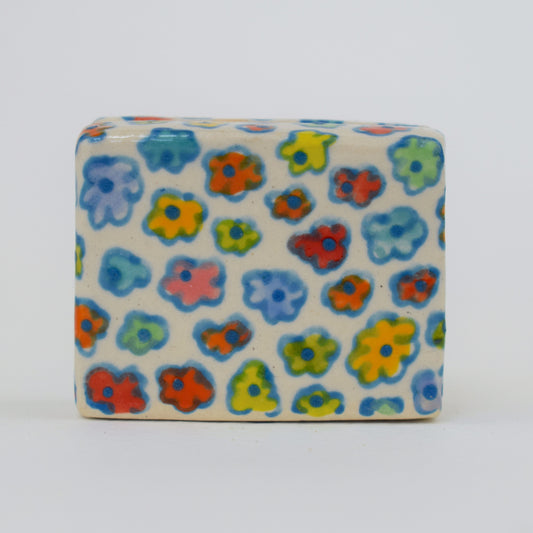 Blue Floral Photo Holder