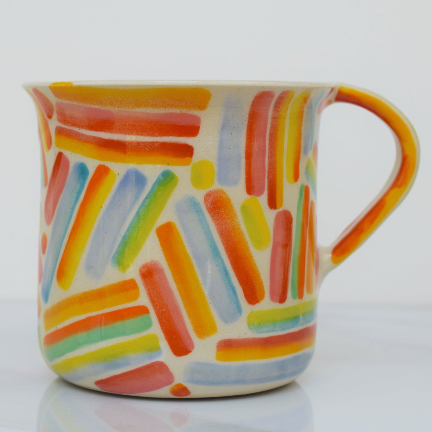 Imperfect Rainbow Stripe Mug