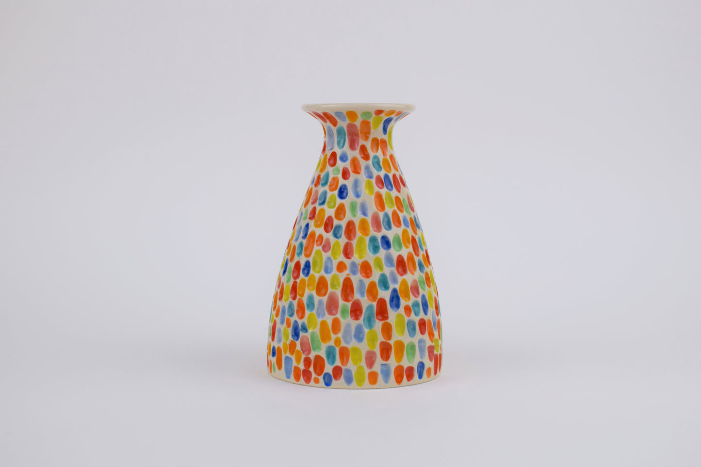 Multicoloured Carved Vase