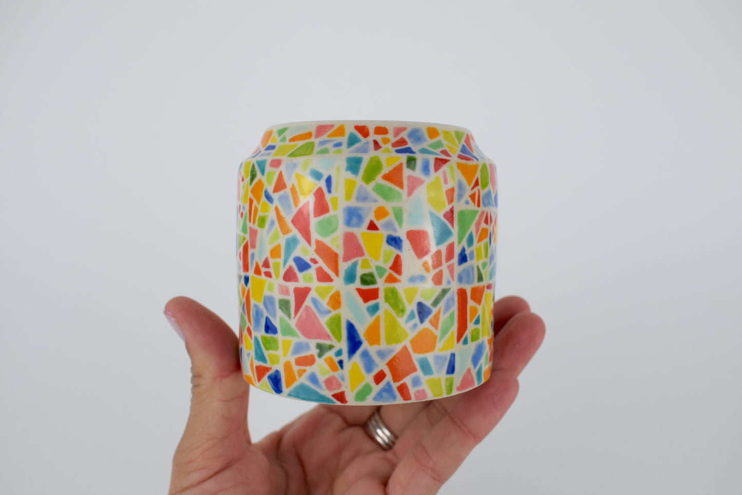 Stained Glass Window Vase