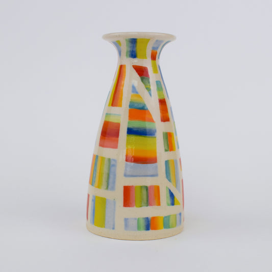 Rainbow Geometric Mini Vase II