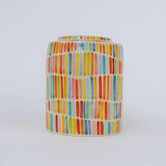 Rainbow Rain Mini Vase