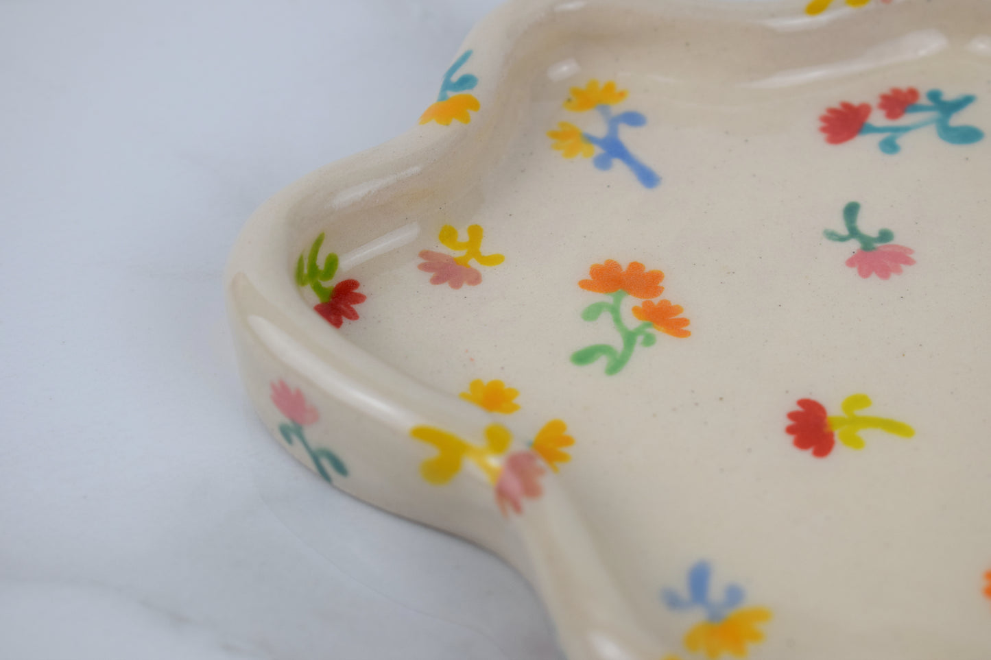 Floral Blob Trinket Dish