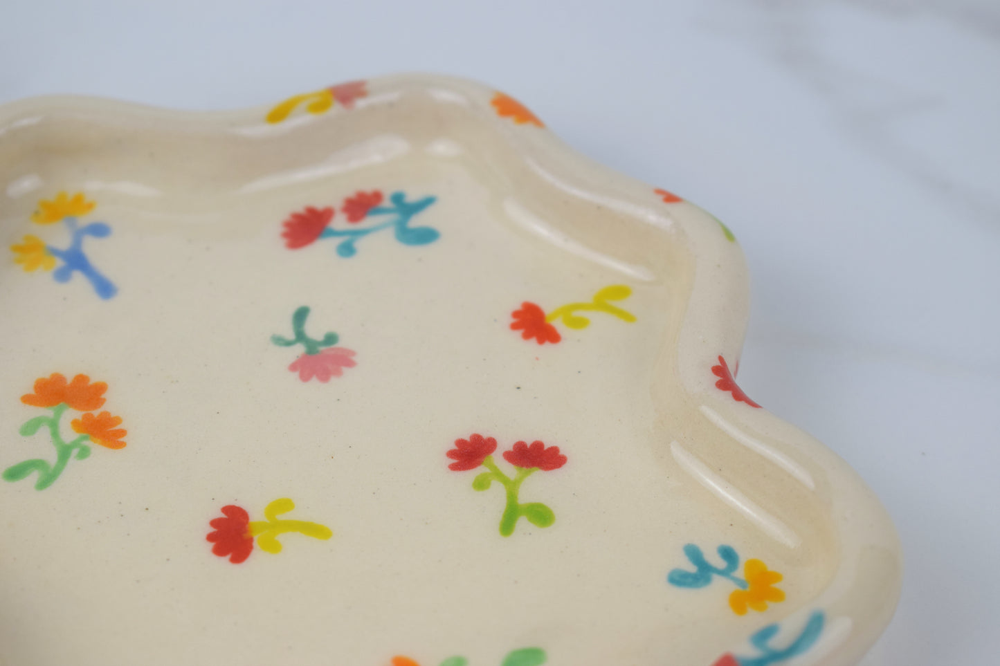 Floral Blob Trinket Dish