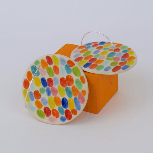 Carved Sunshine Floral Harmony Earrings