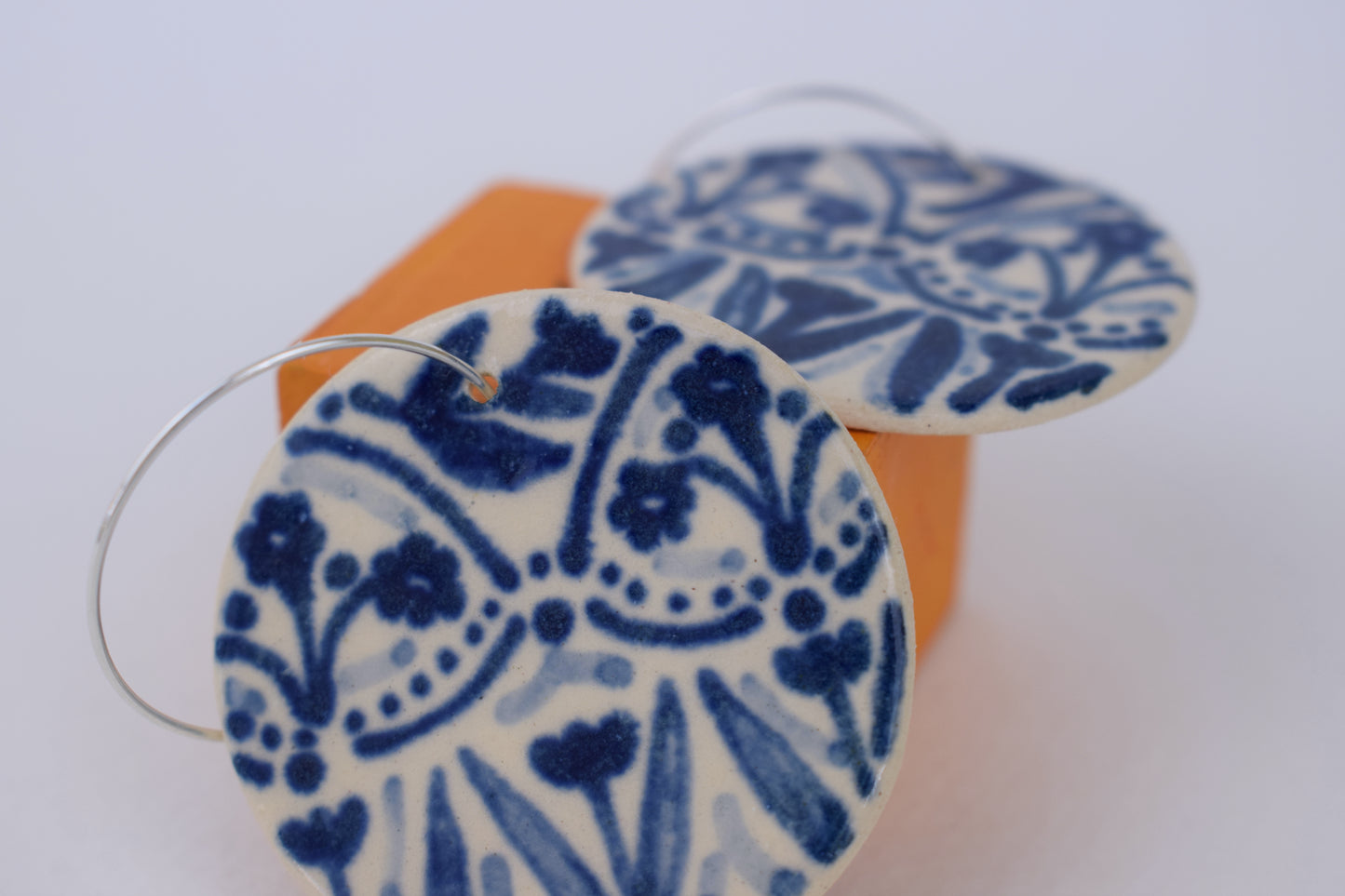 Blue Floral Harmony Earrings