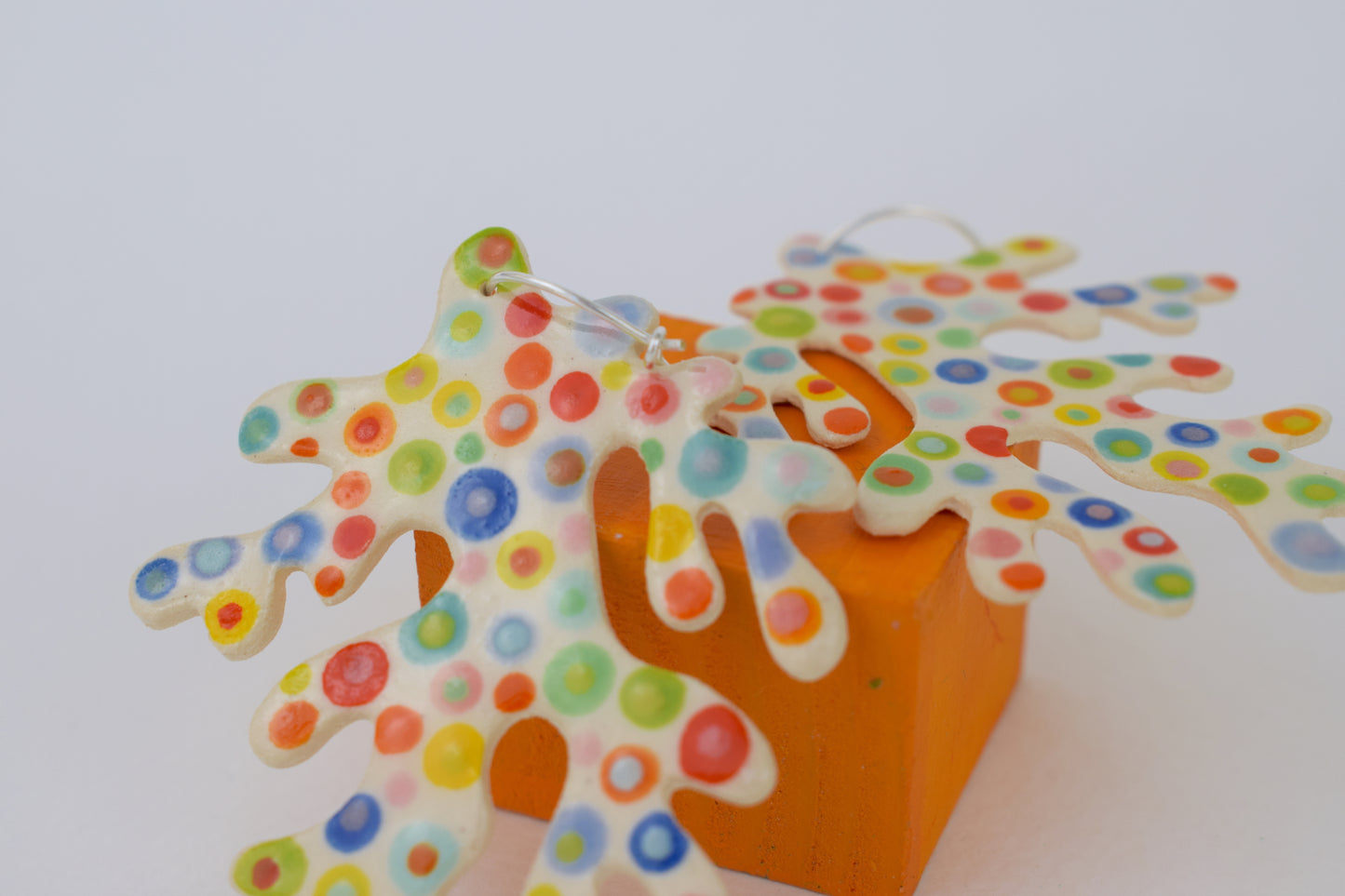 Spotty Dotty Coral Earrings II