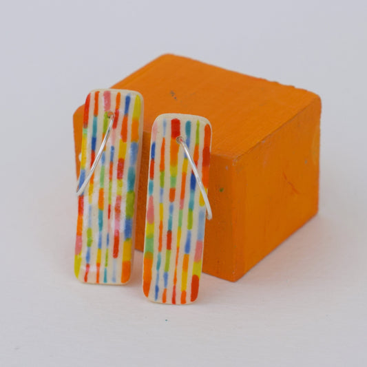 Multicoloured Stripe Earrings